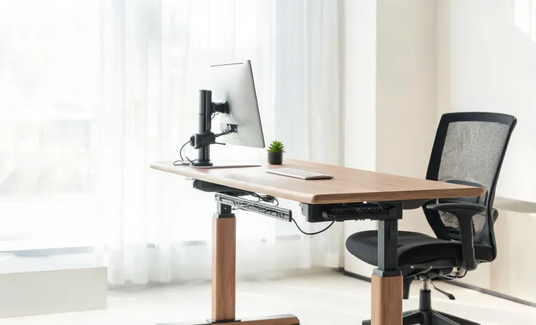 Adjustable desk workstation package